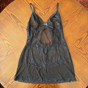 Victoria's Secret Black Lace Slip